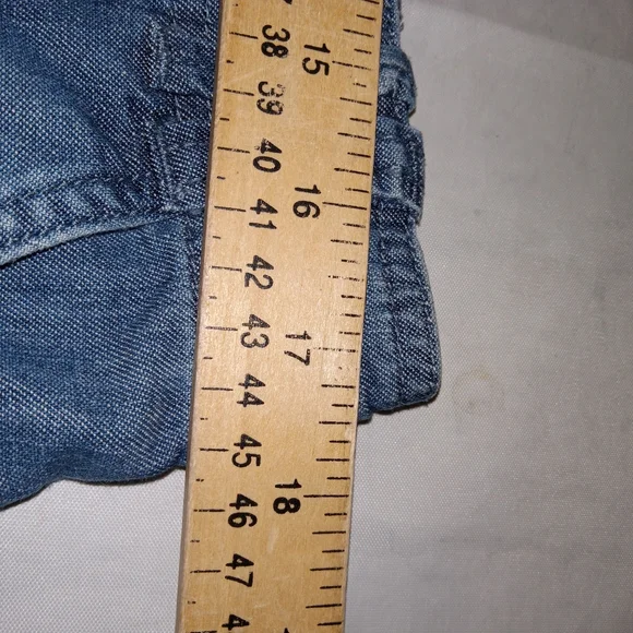 Womens New York & Co Blue Denim Shorts 12 - Picture 5 of 7